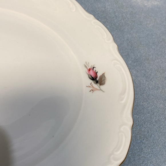 Pink Rose Mitterteich Bavaria Germany Salad Plate - Picture 9 of 13